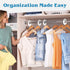 Set of 30 Blank White Closet Dividers for Hanging Clothes – Clothing Rack Dividers for Organization...
