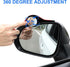 LivTee Car Blind Spot Mirror with Side Mirror Rain Guard 2 Pack, Carbon Fiber 2-in-1 Rear View Rain Mirror Covers, 360 Drgree Adjustable Convex Mi...