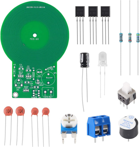 3Pcs Metal Detector Kit Electronic Practice Kit DC 3V-5V 60mm Non-Contact Sensor Board Module DIY Electronic Part Metal Detector......