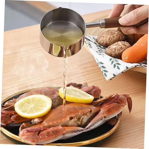 Small Pot with Oil Saucepan with Pour Spout Chocolate Melting Pot Small Stock Pot Mini Frying Pan Espresso Pot Small Soup Pot Samll Pot One-hand B...