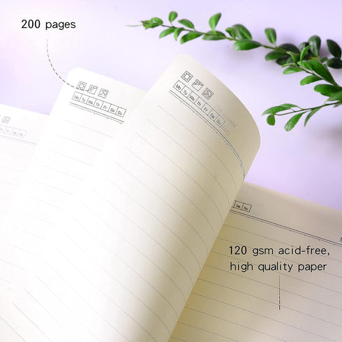 Leather Journal Notebook Lined, Hardcover Magnetic Closure, Personal Writing Notebooks, with Pen Loop?Medium 5.7 x 8.3 inches, 120 GSM Paper Gifts...