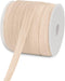 Teemico 50 Yards Elastic Stretch Foldover Ribbon Nylon Ribbon Rubber Band for Hair Ties Headbands,(15mm Width, Beige)...