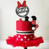 Black Red White Ball Cake Toppers Boho Cake Decorations Polka Dot Bow Cake Topper for Baby Shower Girl Happy Birthday Party Mouse Cake Decoration ...