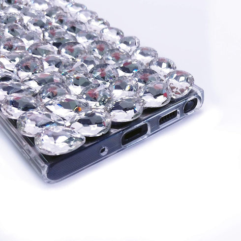 Bonitec for Samsung Galaxy Note 20 Ultra 5G Case 3D Glitter Sparkle Bling Case Luxury Shiny Crystal Rhinestone Diamond Bumper Clear Gems Protectiv...