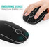 VssoPlor Wireless Mouse, 2.4G Slim Portable Computer Mice with Nano Receiver for Notebook, PC, Laptop, Computer (Black and Silver)...