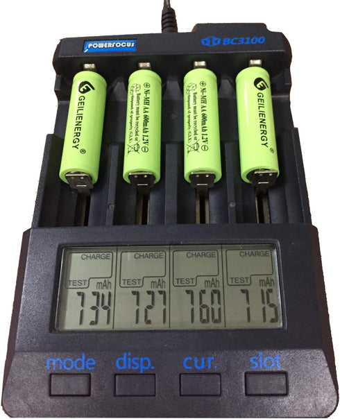 AA Solar Light Batteries NIMH 600mAh 1.2V Double A Rechargeable for Garden Lawn Landscaping Solar Lights Remotes Mice(12Pcs)...