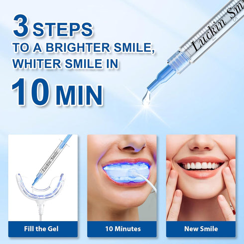 LUCKIN SMILE 10pcs Teeth Whitening Gel Refill with 35% Carbamide Peroxide Suitable for Sensitive Teeth Whitening, Teeth Whiteners used in Conjunct...