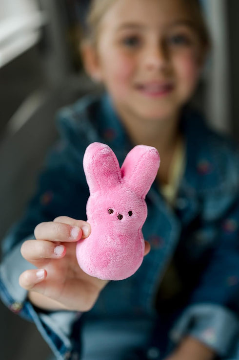 Animal Adventure | PEEPS | Collectible Palm Pet Bunny | Pink...