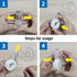 Small Tape Dispenser Desk Portable Adhesive Roll Holder Transparent on Refillable Hand Dispenser for Adhesive Tape Office Home(Random Color)...