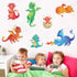 Large Dragon Wall Decals Cartoon 3D Dinosaur Kids Wall Stickers Peel and Stick Vinyl Dragon Dinos Wall Decals Stickers for Kids Bedroom Playroom B...
