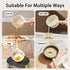 JUSTUP Mini Egg Pan & Omelet Pan,4.3 Inch Milk Pan with Wooden Long Handle,Small Frying Pan Suitable for Breakfast,PFOA Free (White)...