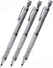Uni Kuru Toga Roulette Auto Mechanical Pencil, 0.5mm, Gun Metallic Silver, Pack of 3...