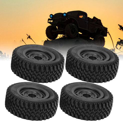 4PCS Plastic Rubber Tire Wheel Tyre Spare Parts Fit for C54 RC Model Cars...