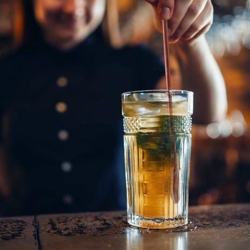 4 Pieces Wooden Coffee Mixing Spoons Long Handle Cocktail Spoons Wood Iced Tea Spoons Small Stirring Spoon for Mixing Coffee Tea Beverage, 7.87 In...