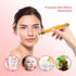 2-IN-1 Electric Face Massager Roller 24k Golden Face Roller, 3D Roller and Unique Crescent Shape Facial Roller Massager Kit Arm Eye Nose Massager ...