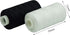 Simthread 6 White 6 Black 100% Cotton Sewing Thread 50s/3 for Quilting etc - 550 Yards Each...