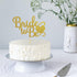 Bride to Be Cake Topper with Heart - Gold Glitter Wedding Bachelorette Party Decoration Supplies Future Mrs Party Cake Decor...