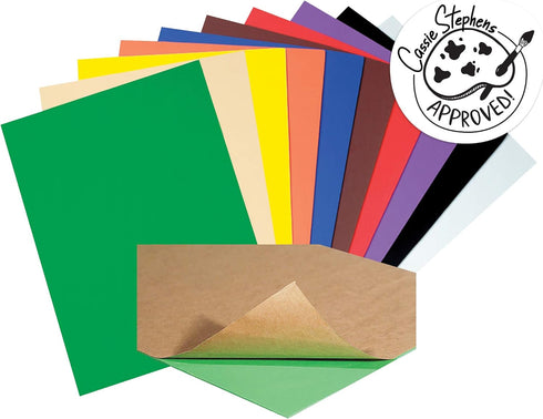 Creativity Street WonderFoam Peel & Stick Sheets, 9-inches x 12-inches, Colors May Vary, 20 Sheets (AC4309)...