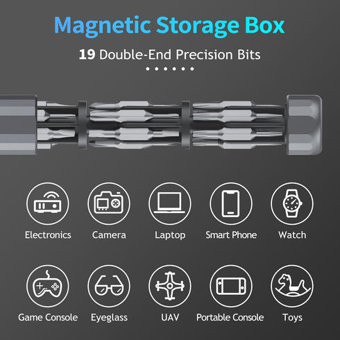 39 in 1 Precision Screwdriver Set, Mini Screwdriver Set with 38 pcs Tough S2 Alloy Steel Bits, Manual Pen Shape Small Screwdriver, Phillips, Slott...