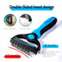 Pet Grooming Brush and Metal Comb Double Sided Long Hair Pet Undercoat Cleaner Knotting Comb for Cats for Dogs and Pet Cats Removes Mats and Lint ...