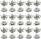 30 Pcs Metal Teapot Tea Cup Charms Pendants Mini Coffee Mug Pendants Vintage Tea Kettle Charms Bulk Pendant for DIY Crafts Bracelet Earrings Neckl...