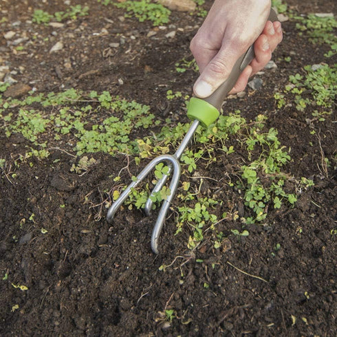 AMES 2445200 Stainless Steel Hand Cultivator with Ergo Gel Grip, 11-Inch...