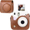 CAIYOULE Case for Fujifilm Instax Mini 7+/7s/7c Instant Film Camera Protective Bag with Adjustable Shoulder Straps(No Camera)-Brown...
