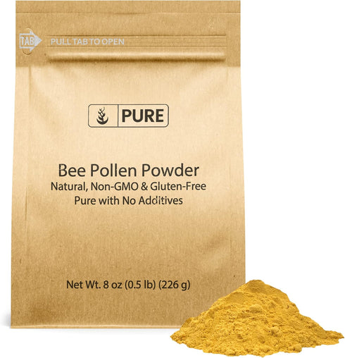 Pure Original Ingredients Bee Pollen, 8 oz, No fillers, Undiluted Supplement...