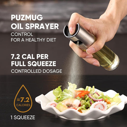 Oil Sprayer for Cooking, Olive Oil Sprayer Mister, 100ml Olive Oil Spray Bottle for Salad, BBQ, Kitchen Baking, Roasting...