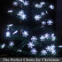 Christmas Decorations Solar Snowflake String Lights Outdoor, Bright and Long Lasting 50LED Solar Christmas Lights Outdoor Waterproof, 31ft White C...