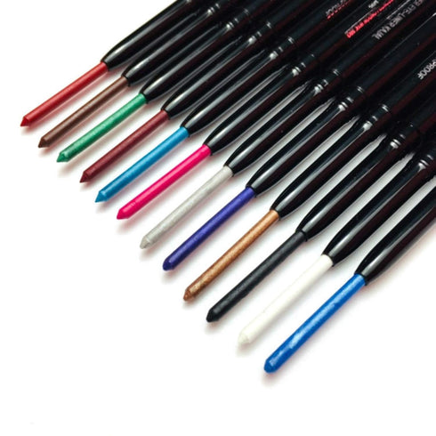 KAIQIKAIXI 12 Kinds Of Color Eyeliner Pen, Eyebrow Pen,Eye Shadow Pencil, Lip Line Pen, Eyelid Pad, Pencil Makeup Set Tool 12PCS (Multicolor)...