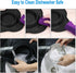 Pet Deluxe Dog Bowls Stainless Steel Dog Bowls with No Spill Skid Resistant Silicone Mat, 24oz 48oz Dog Food and Water Bowl Set Feeder Bowls for S...