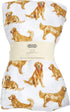 Mud Pie Golden Retriever Print Muslin Baby Swaddle Blanket, 47" x 47"...