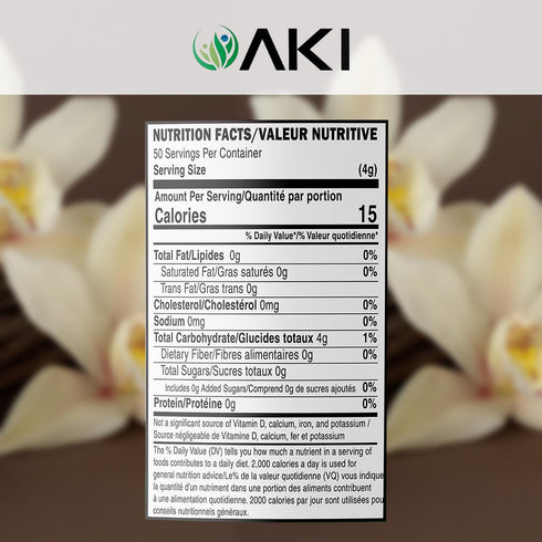 Aki Fine Vanilla Powder Extract From Beans (5.29oz/150g) - Water Extracted Powder Ideal For Baking, Cooking Flavoring - Delicious Vanilla Flavor &...