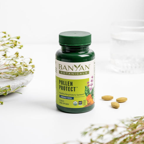 Banyan Botanicals Pollen Protect – Clinically Tested Organic Ayurvedic Supplement – Supports a Healthy Respiratory Response to Seasonal Irritants*...