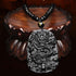Natural Black Elegant Obsidian Carved Dragon Chakra Pendant Necklace Beads Chain for Lucky (gift box include)...