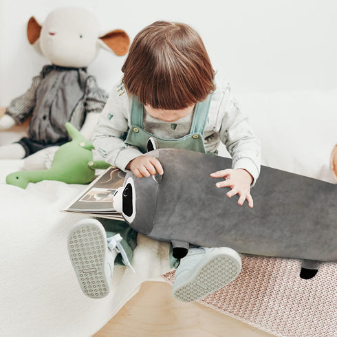 Cute Raccoon Plush Pillow, Raccoon Stuffed Animals, Soft Kawaii Plushies Cuddle Pillow, Cute Plushies Birthday Gifts for Kids (Raccoon,19 inch)...