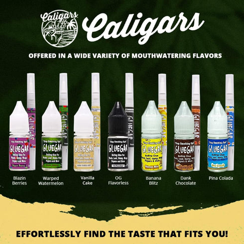 GlueGar Go Stix Rolling Glue - Cigar Glue Sticks with Different Flavors - Handy Rolling Glue for Wraps, & Papers - Natural, Plant Based Glue Stick...