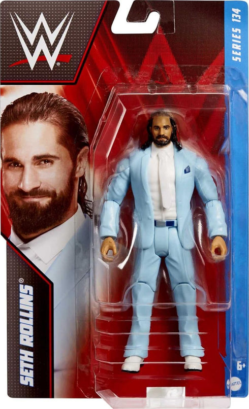 Mattel WWE Basic Action Figure, Seth Rollins, Posable 6-inch Collectible for Ages 6 Years Old & Up...