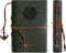 Refillable faux leather journal, password book, planner, sketchbook, notepad, portable travel diary, gift for men and women- A6 Size-(7in x 5in (G...