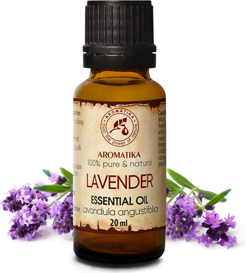 Lavender Essential Oils 0.68 Fl Oz - Lavanda Essential Oil - Lavandula Angustifolia - Bulgaria - 100% Pure - Beauty - Aromatherapy - Massage - Dif...