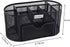 EasyPAG Desk Organizer Mesh Desktop Office Supplies Multi-functional Caddy Pen Holder Stationery with 8 Compartments and 1 Drawer,Black...