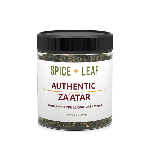 Premium Authentic Lebanese Zaatar by SPICE + LEAF - Vegan Kosher Preservative Free Spice Blend Used for Middle Eastern Flavor, 3.5 oz...