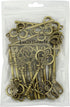 LolliBeads (TM Antiqued Assorted Skeleton Key Charm Set Necklace Pendant, Victorian Filigree Heart Royal Key Steampunk Projects...