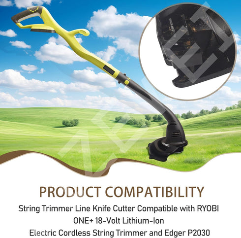 String Trimmer Line Cut-Off Blade for RYOBI ONE+ 18-Volt Lithium-Ion Electric Cordless String Trimmer and Edger ZRP2003A, P2030, Trimmer Line Knif...