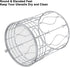 Large Round Kitchen Utensil Holder for Countertop, 7" H x 5.5" W Metal Utensil Crocks Organizer Storage Caddy, Kitchen Cooking Tool Spatula Spoon ...