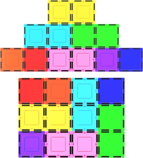 PicassoTiles Magnetic Building Block Set Magnet Tiles Construction Toy STEM Learning Kit Educational Playboards Pretend Play Stacking Blocks Child...