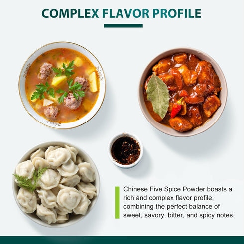 Soeos Chinese Five Spice 4 Ounce, Five Spice Powder, Five Spice Chinese Seasoning Non-GMO, Non-irradiated, No preservatives, No MSG...