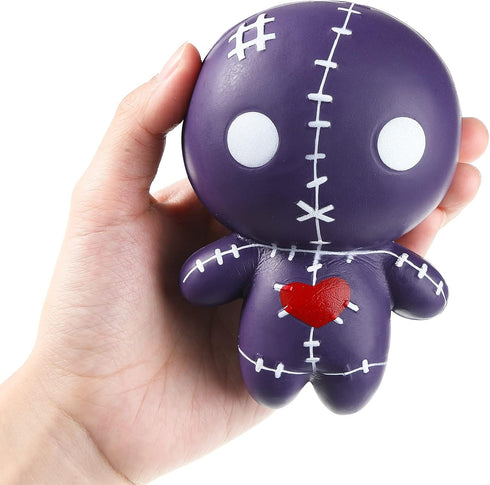 4 Pcs Voodoo Dolls Ghost Creepy Doll Stress Relief Toy Slow Rising Spooky Gifts Doll for Halloween Birthday Christmas Party Gift Supplies Decorati...