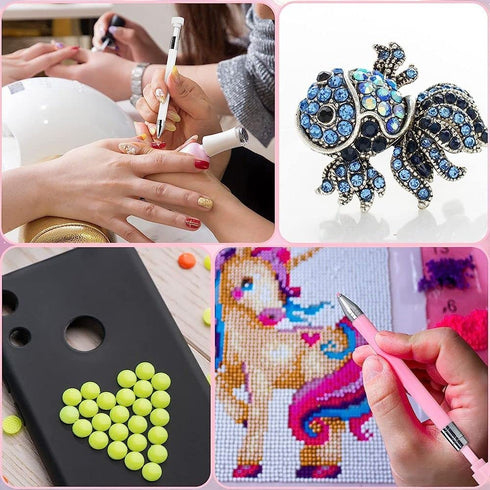 Diamond Painting Pen Set Replacement Wax Glue Diamond Art Accessories and Tool for DIY Painting Craft...